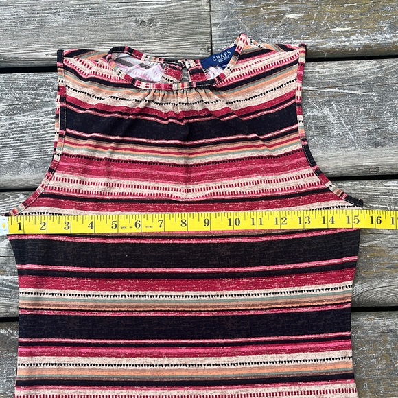 Chaps Striped Tank Top - Picture 4 of 8
